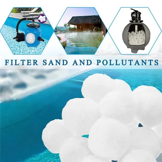 Sand Replacement Polyester Fiber Ball Filter Media for Pool Aquarium Pond with 96% Porosity - 3