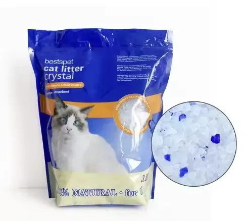 Natural Micro Crystal Cat Litter 5L Low Dust Non Clumping for Cat Grooming