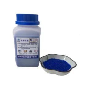 Silica Gel Desiccant Blue Beads Reusable 50g Plastic Bottle for Piano Camera Hearing Aid