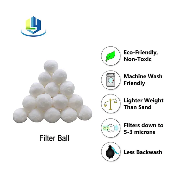 700g Back Washable Fiber Filter Balls 3 Micron Efficient Filtration for Industrial Water Treatment