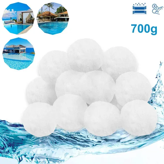 Swimming Pool Filter Fiber Balls 700g/bag for Sand Filters Efficient Water Filtration
