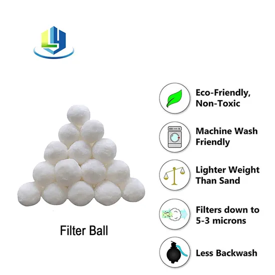 Polyester Fiber Ball Media Filter Balls for Swimming Pool Water Filtration CE ISO9001 Certified