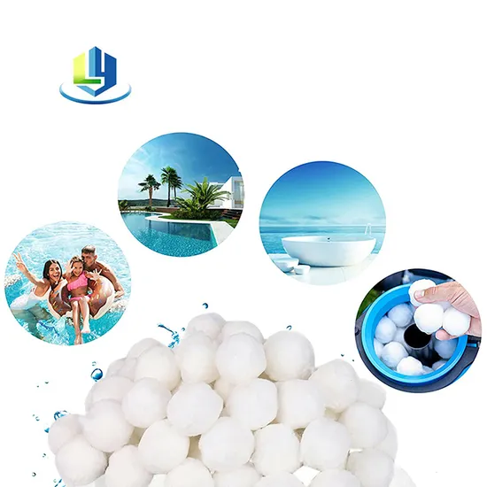 Large Water Purification Systems Washable Polyester Fiber Filter Balls for Swimming Pool 3 Micron Filtration Efficiency