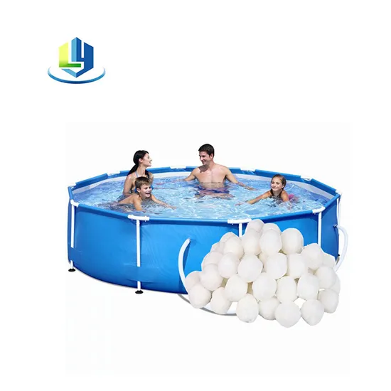 Swimming Pool Sand Filter Filling Fiber Balls Polyester Filter Media with 3 Micron Filtration Efficiency for Water Treatment