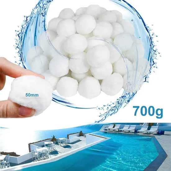 Polyester Bio Filter Balls 3 Micron Efficient Filtration for Aquarium Swimming Pool 700g - 2