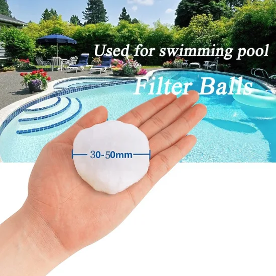 Swimming Pool Water Filtration Polyester Fiber Cleaning Ball Filter Media CE Certified 700g/bag