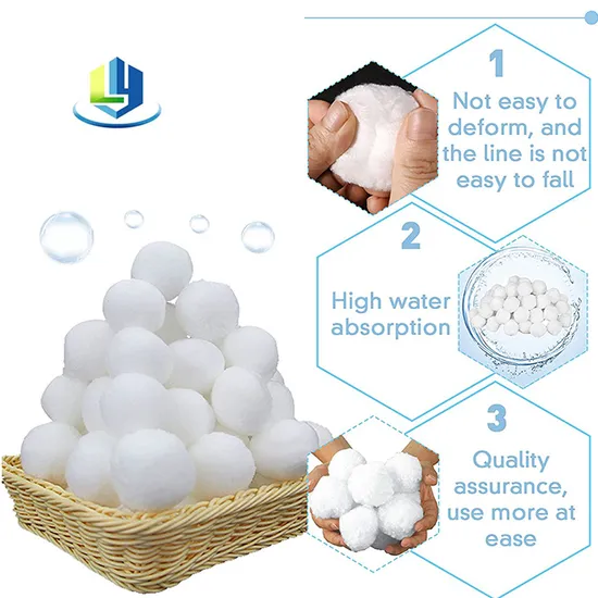 Swimming Pool Fish Tank Filter Media Fiber Ball 700g/bag for Water Treatment CE Certified
