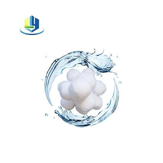 Lightweight Polyester Filter Ball Fiber for Industrial Water Treatment, 30-50mm Custom Sizes