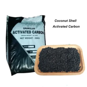 Coconut Shell Activated Carbon for Gold Recovery with Iodine Value >1100 mg/g Granular 2-4mm