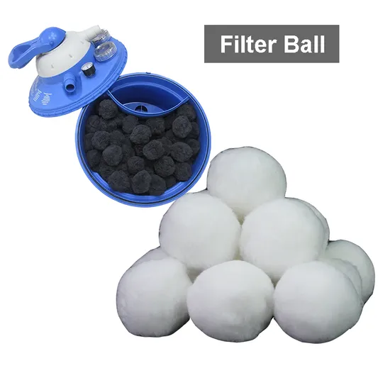Polyester Ball Fiber Filter for Rain Water Treatment with 96% Porosity and 20~85m/H Filtration Rate