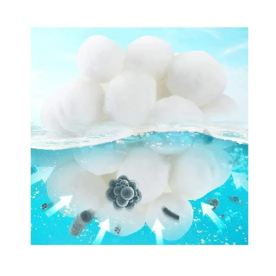 Faserball 700g Kompressionsfiltermedium für die Wasseraufbereitung von Schwimmbädern