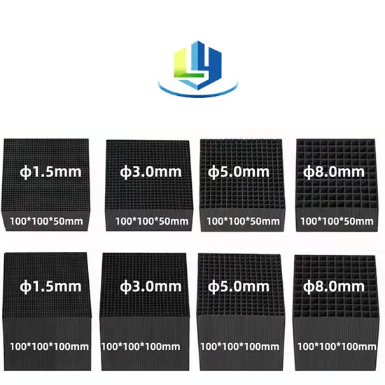 100X100X100mm Ctc70% Honeycomb Activated Carbon for Efficient VOCs Treatment