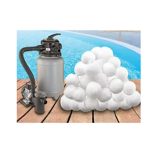 White Clean 700g 40mm Polyester Filter Balls for Swimming Pool Filtration Replace Sand