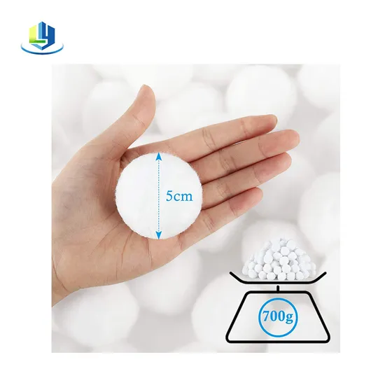 Pool Filter System with 3 Micron Efficient Filtration Recycled Sand Replacement Polyester Fiber Balls