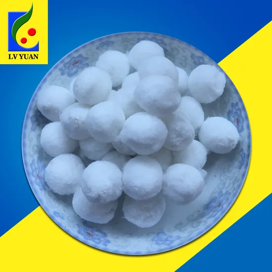 Polyester Ball Fiber Filter Media for Swimming Pool with 20-50m/H Filtering Velocity - Image 2