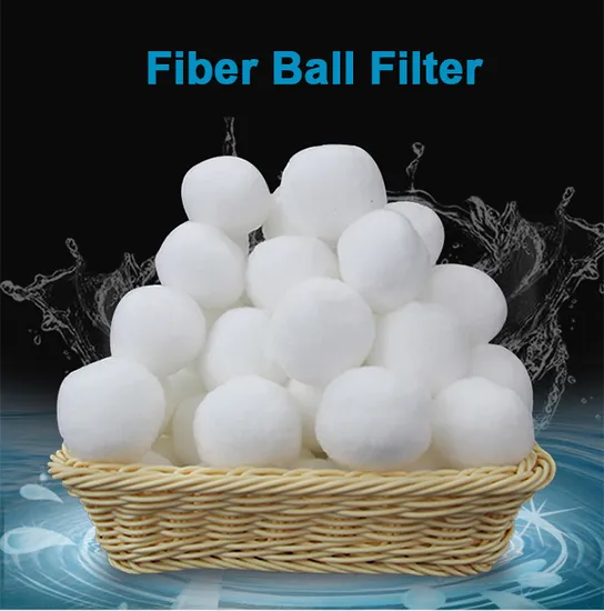 Polyester Ball Fiber Filter Media for Swimming Pool with 20-50m/H Filtering Velocity