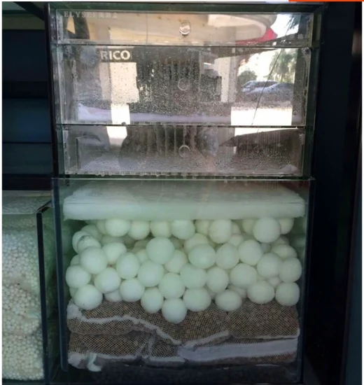 Bio Filter Cotton Ball for Water, 20-50m/H Filtering Velocity for Aquarium and Fish Tank