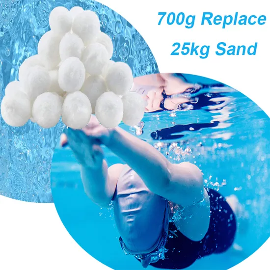 Pool Filter Ball Eco-Friendly Polyester Media for Pool Aquarium Pond Filtration 96% Porosity