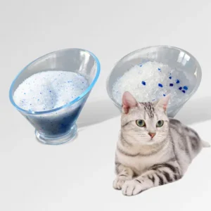 Premium Crystal Cat Litter for Cats, Waterproof Granular Formula, 1.1kg Bag Packaging