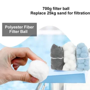 Swimming Pool Water Treatment Filter Media Polypropylene Stable Fiber Ball with 96% Porosity for Efficient Filtration