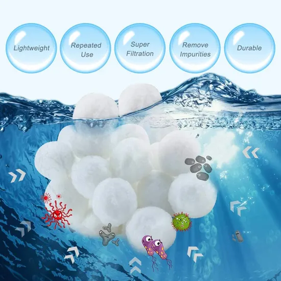 3 Micron Fiber Bio Ball Biological Filter for Aquarium Water Treatment with CE ISO9001 - 3