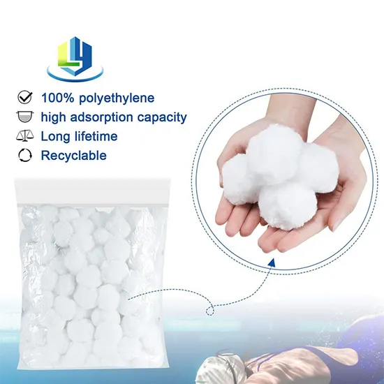 3 Micron Reusable Polyester Fiber Filter Balls for Swimming Pool Water Treatment