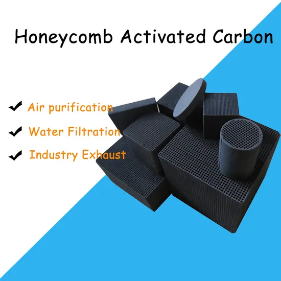 Honeycomb Activated Carbon 100x100x100mm CTC70% for Efficient VOCs Treatment Adsorption