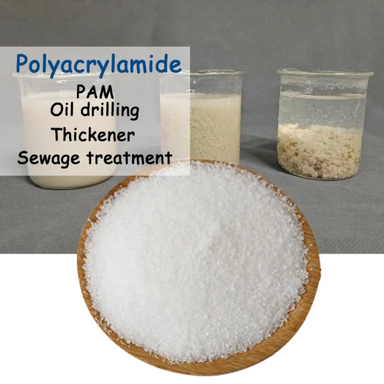 Partially Hydrolyzed Anionic Polyacrylamide 90% Flocculant for Sewage Treatment, White Granulars