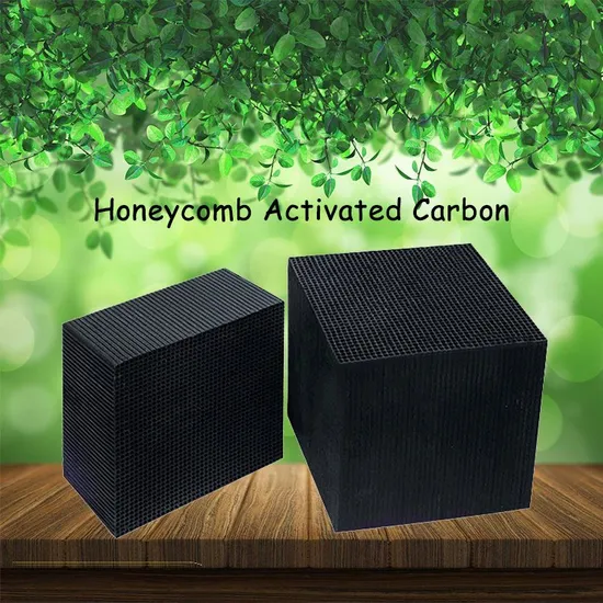 Honeycomb Activated Carbon 100X100X100mm for VOCs Treatment with 600-900mg/g Iodine Value - 3
