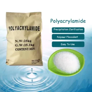 Polyacrylamide Flocculant for Sewage Treatment - White Granular PAM 25kg Pack