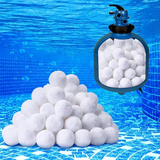 Swimming Pool Water Treatment Polyester Fiber Filter Ball with 96% Porosity for Efficient Filtration
