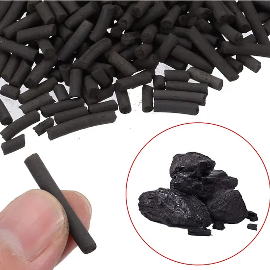 Activated Carbon Columnar for Gas Treatment with 900-1100 mg/g Iodine Value 2-4mm Particle Size