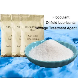 Water Friction Reducer PAM Flocculant for Sewage Treatment, White Granular Polyacrylamide Polymer