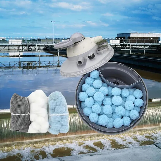 Acid and Alkali Resistant Polyester Fiber Ball for Swimming Pool Water Filtration with 96% Porosity