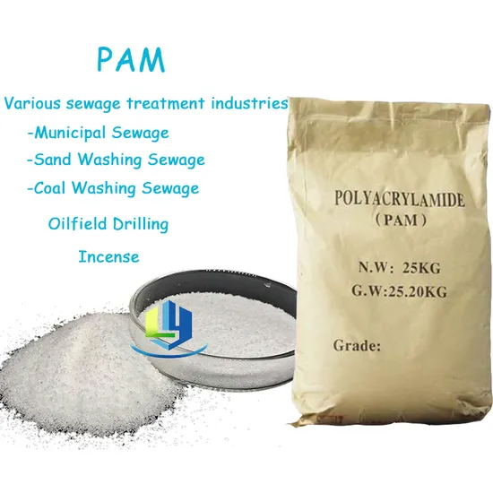 Floculant de polyacrylamide pour le traitement des eaux usées, PAM granulaire blanche avec une capacité de 10000 tonnes/an