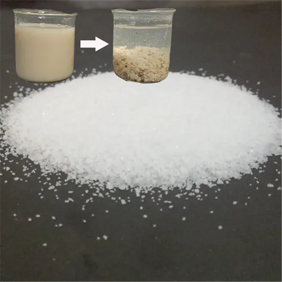 Polyacrylamide PAM Flocculant for Sewage Treatment – White Granular Anionic/Cationic Polymer