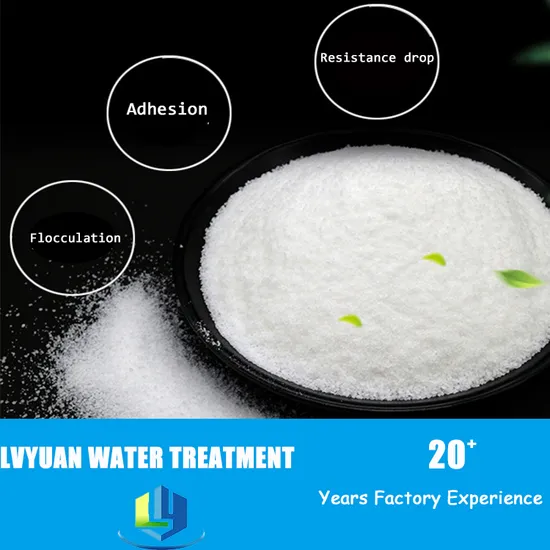 Anionic Polyacrylamide APAM Flocculant for Water Treatment 25kg/bag White Granules