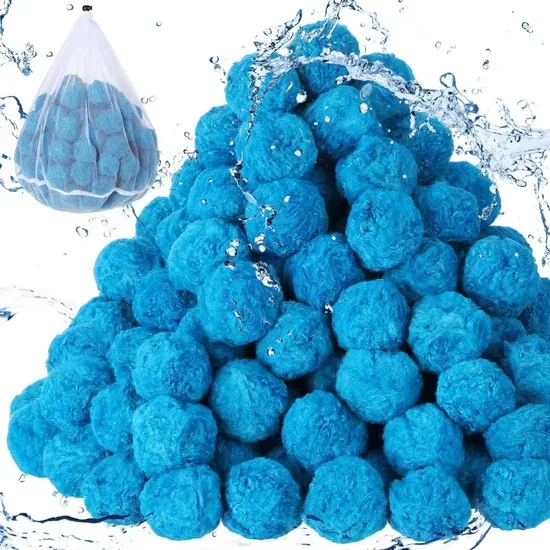 Swimming Pool Filter Fiber Ball Polyester 96% Porosity 20-85m/H Filtration Rate for Pool Aquarium Pond - Image 5