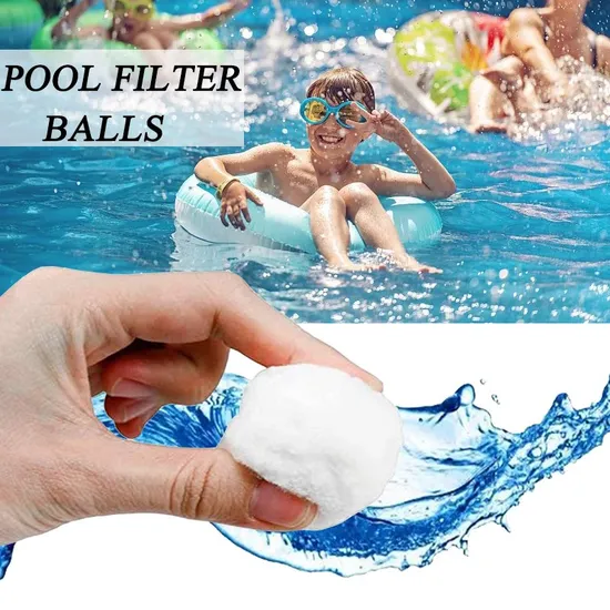 Aquarium Bio Filter Media Polyester Fiber Ball 3 Micron Efficient Water Filtration