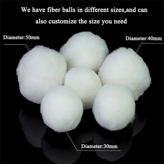 3D Polyester Fiber Filter Ball for Sand Filter with 96% Porosity for Pool Water Treatment - 3