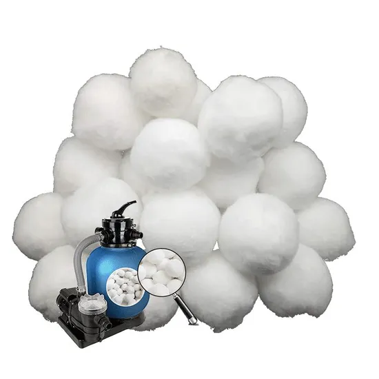 Swimming Pool Filter Balls 3 Micron Efficient Filtration 100% Polyester 30-50mm