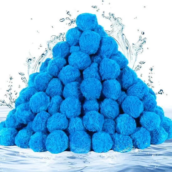 Water Treatment Polyester Fiber Filter Ball 96% Porosity for Swimming Pool Aquarium Pond