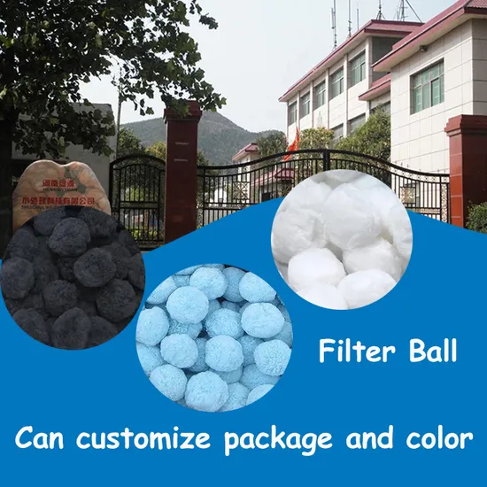 Sand Replacement Pool Cleaning Polyester Fiber Filter Ball with 96% Porosity for Aquarium and Pond
