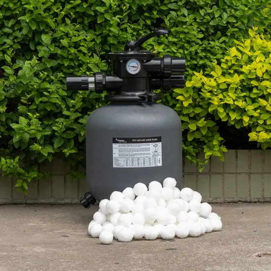 Water Treatment Polyester Filter Ball Fiber Media with 96% Porosity for Swimming Pools