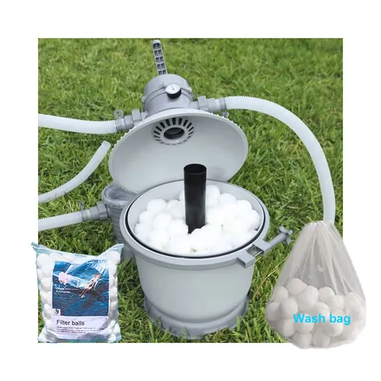 Swimming Pool Fiber Ball Filter Media with 20-50m/H Filtration Velocity for Water Treatment