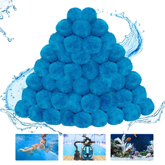Water Treatment Filter Material Polyester Fiber Balls with 96% Porosity for Pool Aquarium Pond