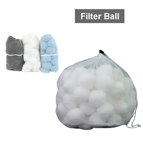 Polyester Fiber Filter Ball for Swimming Pool with 96% Porosity High Filtration Rate 20-85m/H