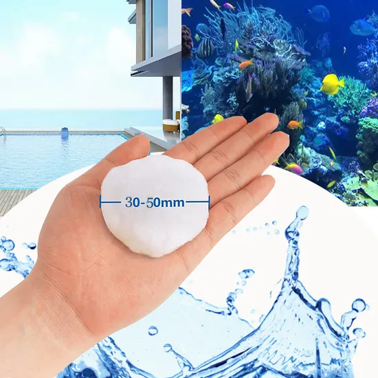 Swimming Pool Blue Fiber Ball Filter Media for Pool Aquarium Pond with 96% Porosity
