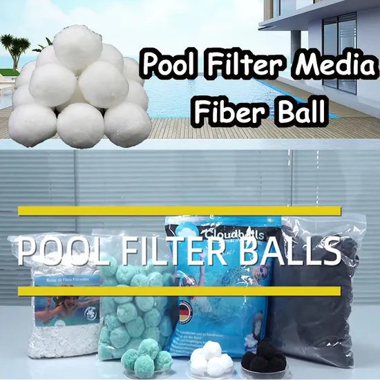 Pool Filter System Fiber Ball Filter Media 3 Micron Polyester for Swimming Pool Water Treatment