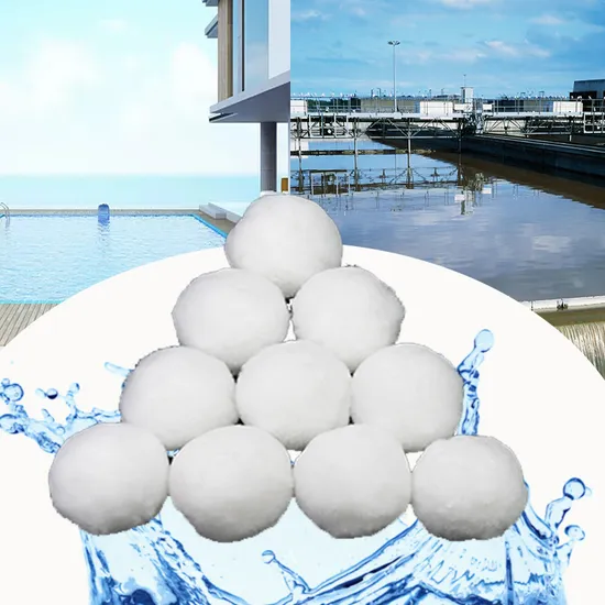 Water Filtration Sand Replacement Filter Balls Fiber Media 700g for Swimming Pool Sand Filters